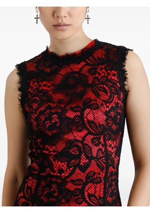 Dolce & Gabbana Creole earrings with crystal cross - Gold