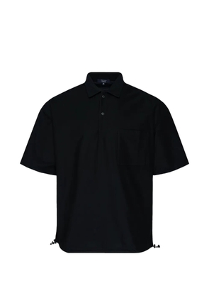 Comme des Garçons Homme drawstring-detail polo shirt - Black