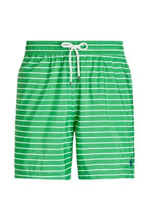Polo Ralph Lauren striped drawstring-waist swim shorts - Green