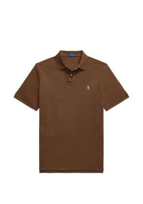 Polo Ralph Lauren embroidered-logo polo shirt - Brown