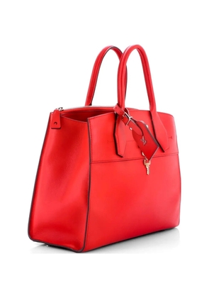 Louis Vuitton Pre-Owned City Steamer Handbag Leather MM tote bag - Red