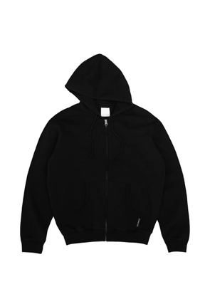 Gosha Rubchinskiy logo-patch zip-up hoodie - Black