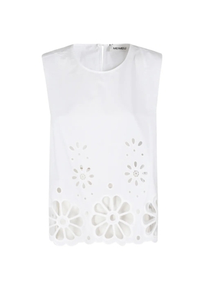 MeimeiJ broderie-anglaise sleeveless blouse - White