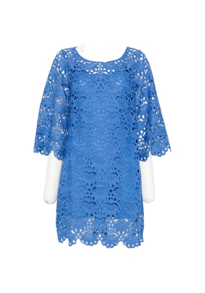 TWINSET guipure-lace scalloped dress - Blue