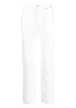 Brioni five-pocket slim-fit trousers - White