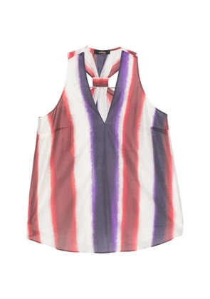 TWINSET striped racer-back top - Red