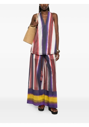 TWINSET striped racer-back top - Red