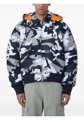 Stüssy Flight camouflage-print hooded jacket - Green
