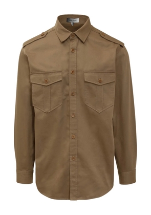 MARANT logo-embroidered shirt - Brown