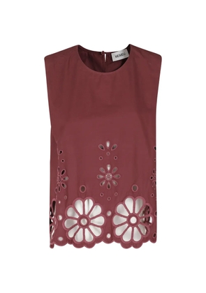 MeimeiJ broderie-anglaise sleeveless blouse - Red