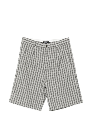 Nahmias check-pattern buttoned shorts - Black