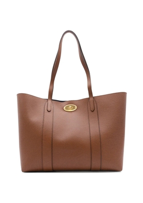 Mulberry Bayswater grained-leather tote bag - Brown