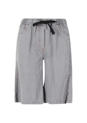 Semicouture drawstring elasticated-waist shorts - Grey