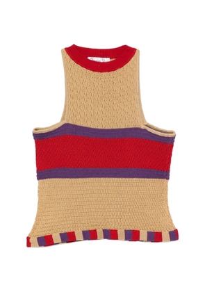 Christian Dior Pre-Owned 1980s striped knit top - Neutrals