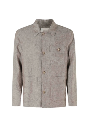 Seventy button-up pocket-detail jacket - Neutrals