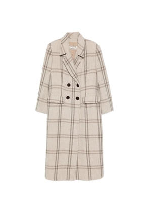 A.N.G.E.L.O. Vintage Cult 1990s check-pattern double-breasted coat - Neutrals