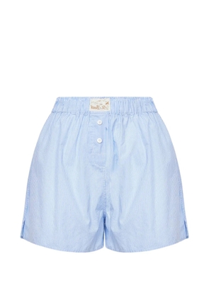 MC2 Saint Barth striped-pattern shorts - Blue
