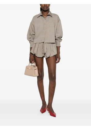 The Frankie Shop Alina bubble-hem shorts - Neutrals
