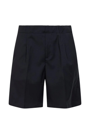 Costumein pleated virgin wool shorts - Blue
