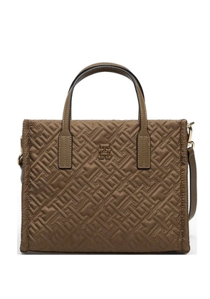 Tommy Hilfiger mini City monogram tote bag - Brown