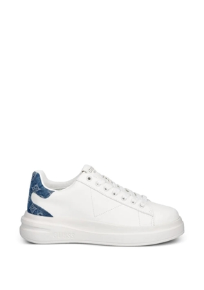 GUESS USA 4G-monogram panelled sneakers - White