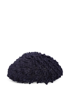 Vintage lace-net beret - Blue