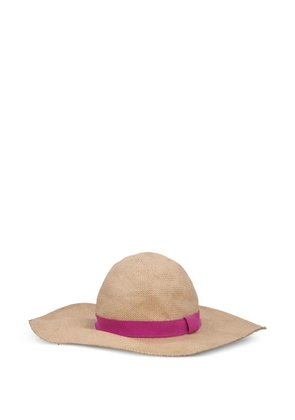 Malo Riviera wide-brim sun hat - Neutrals