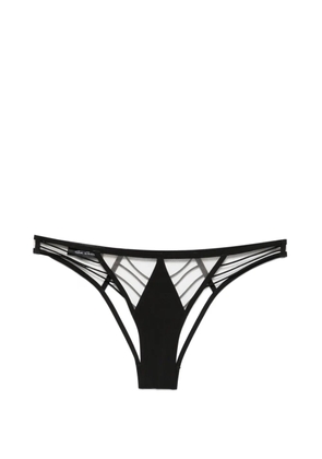 Rick Owens cut-out mesh-panel briefs - Black