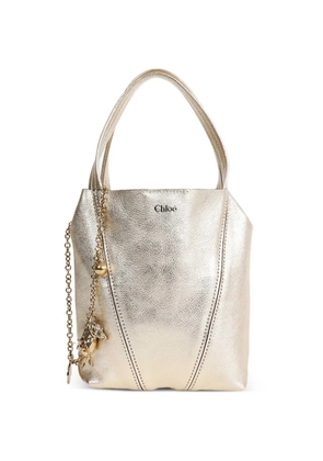 Chloé small Spin horse-charm tote bag - Gold