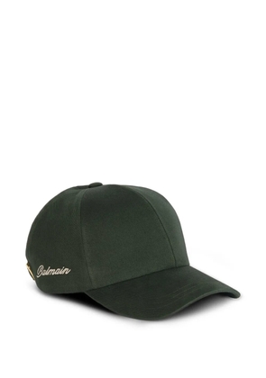 Balmain washed cotton cap - Green