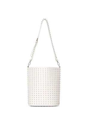 John Richmond stud-embellished bucket bag - White