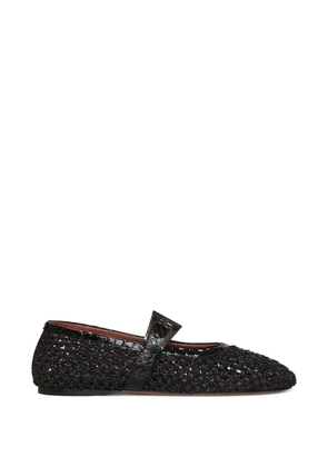Paris Texas buckle-fastening ballet flats - Black