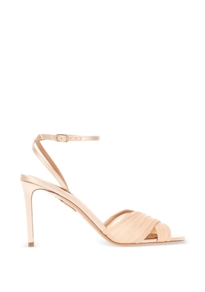 Aquazzura ruched-strap sandals - Neutrals