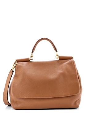 Dolce & Gabbana Pre-Owned Soft Miss Sicily Bag Leather Large shoulder bag - Brown