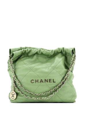 CHANEL Pre-Owned 22 Chain Quilted Caviar Small hobo bag - Green