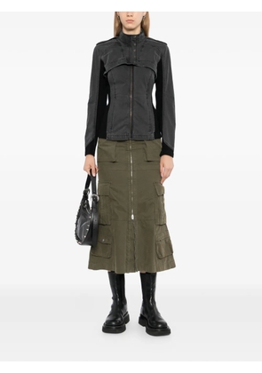 Hyein Seo panelled high-neck jacket - Grey