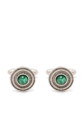 Roberto Cavalli gemstone rope-detail cufflinks - Silver