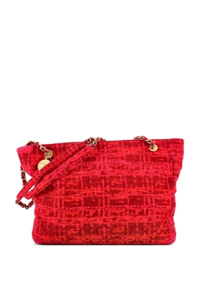 CHANEL Pre-Owned Paris-31 Rue Cambon Timeless CC Shopping Quilted Wool Tweed Medium tote bag - Pink