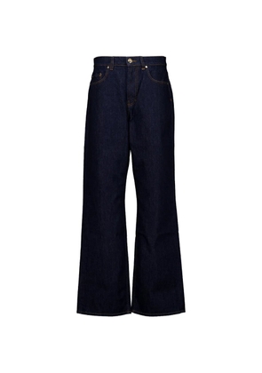 Casablanca logo-embroidered jeans - Blue