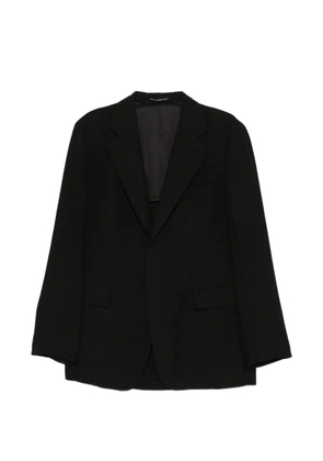 Yohji Yamamoto single-breasted linen blazer - Grey