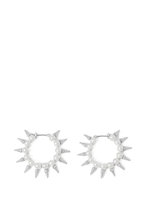 AllSaints pearl-embellished spiked earrings - Silver