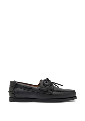 Polo Ralph Lauren leather boat shoes - Black