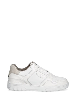 AllSaints Regan Plux panelled lace-up sneakers - White