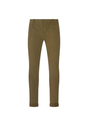DONDUP logo-plaque trousers - Brown