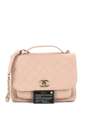 CHANEL Pre-Owned Business Affinity Flap Bag Quilted Caviar Large satchel - Neutrals