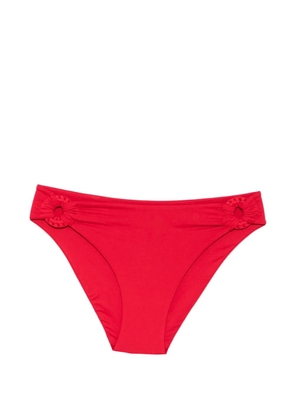 Fisico ring-detail bikini bottoms - Red