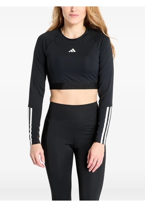 adidas Hyperglam cropped long-sleeve top - Black