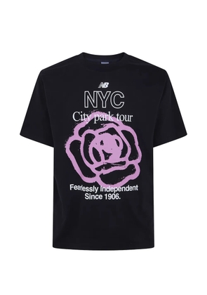 New Balance NYC City Run graphic-print cotton T-shirt - Black