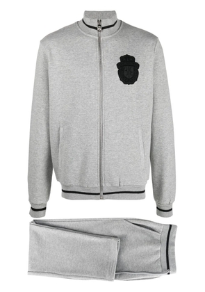 Billionaire logo-embroidered tracksuit set - Grey