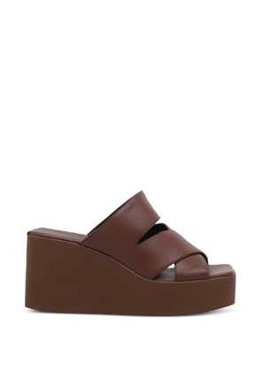 Vic Matie Travel crossover wedge sandals - Brown